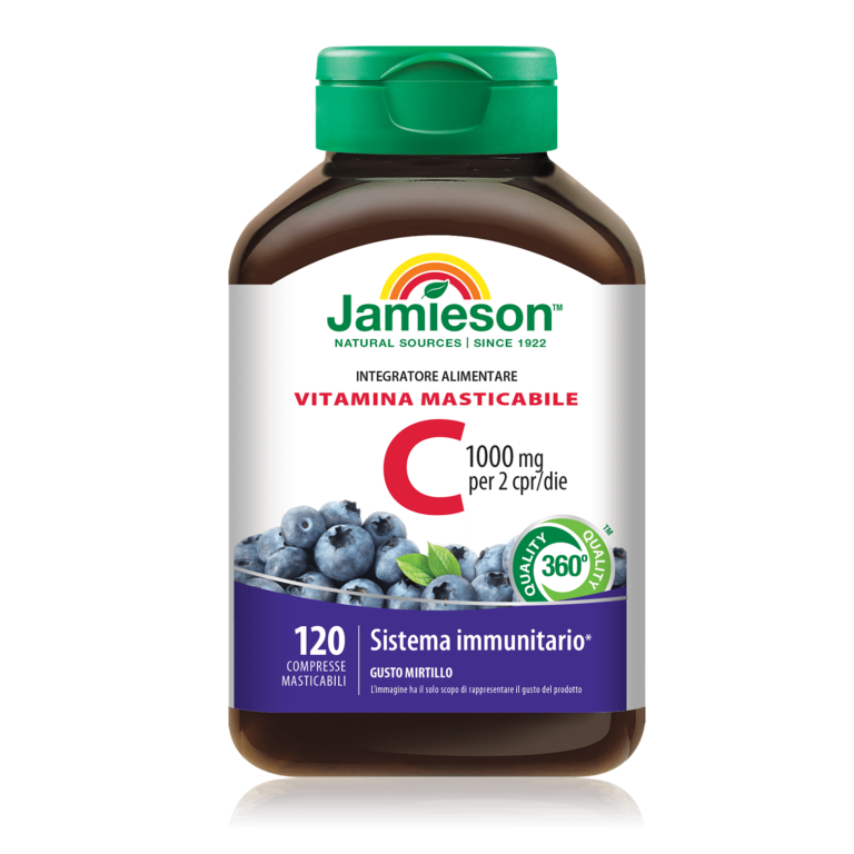 JAMIESON VIT C MAST 1000MG MIRTILLO 120 CPR