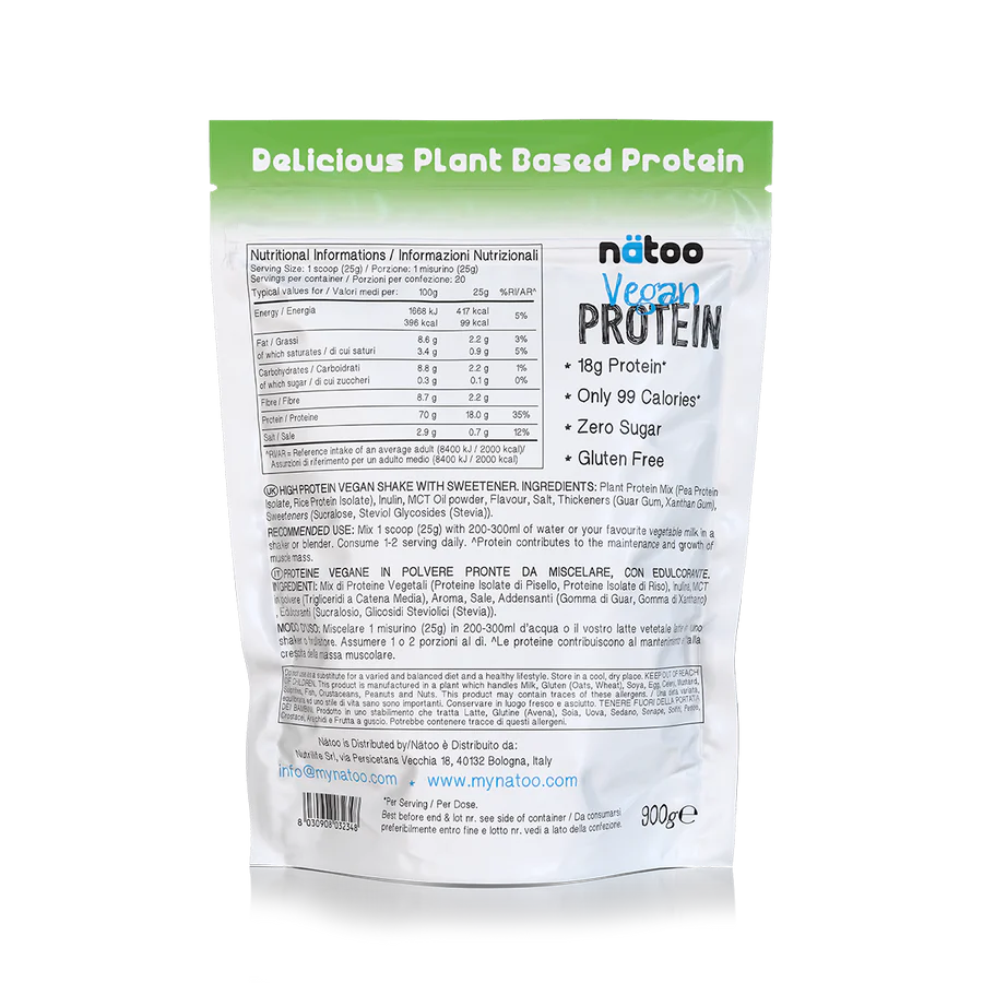 NATOO Vegan Protein 900gr gusto Vaniglia - immagine 2