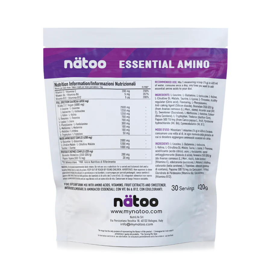 NATOO Essential Amino 420gr gusto Passion Fruit - immagine 2