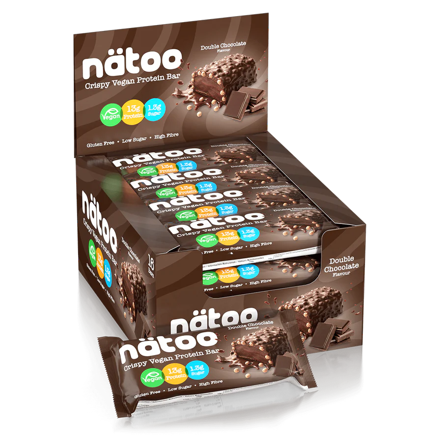 NATOO Crispy Vegan Protein Bar 50g gusto Double Chocola - immagine 2