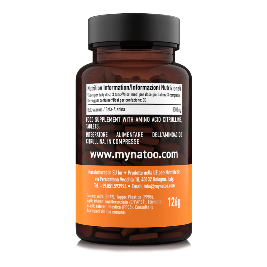 NATOO Performance Beta Alanine 1000mg 90tabs - immagine 2