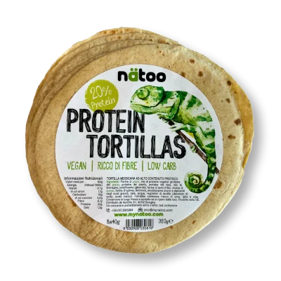 NATOO Protein Tortillas – Piadina Proteica 6 x 320gr (8 piad