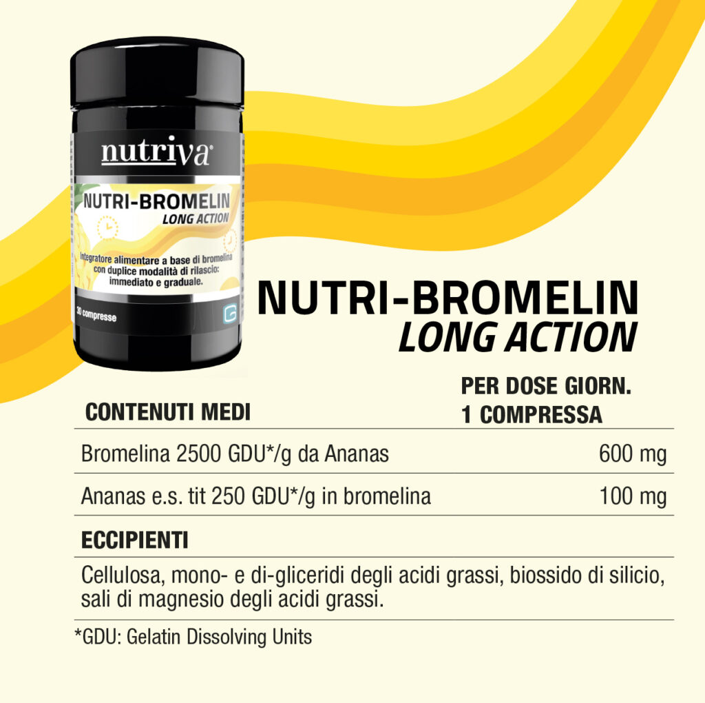 NUTRIVA NUTRI-BROMELINA LONG ACTION 30 CPR - immagine 2